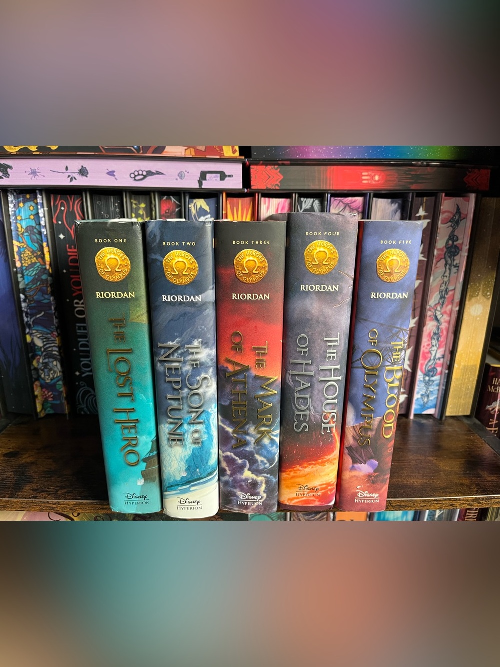 The Heroes Of Olympus by Rick Riordan Hardcover Set of 5 New